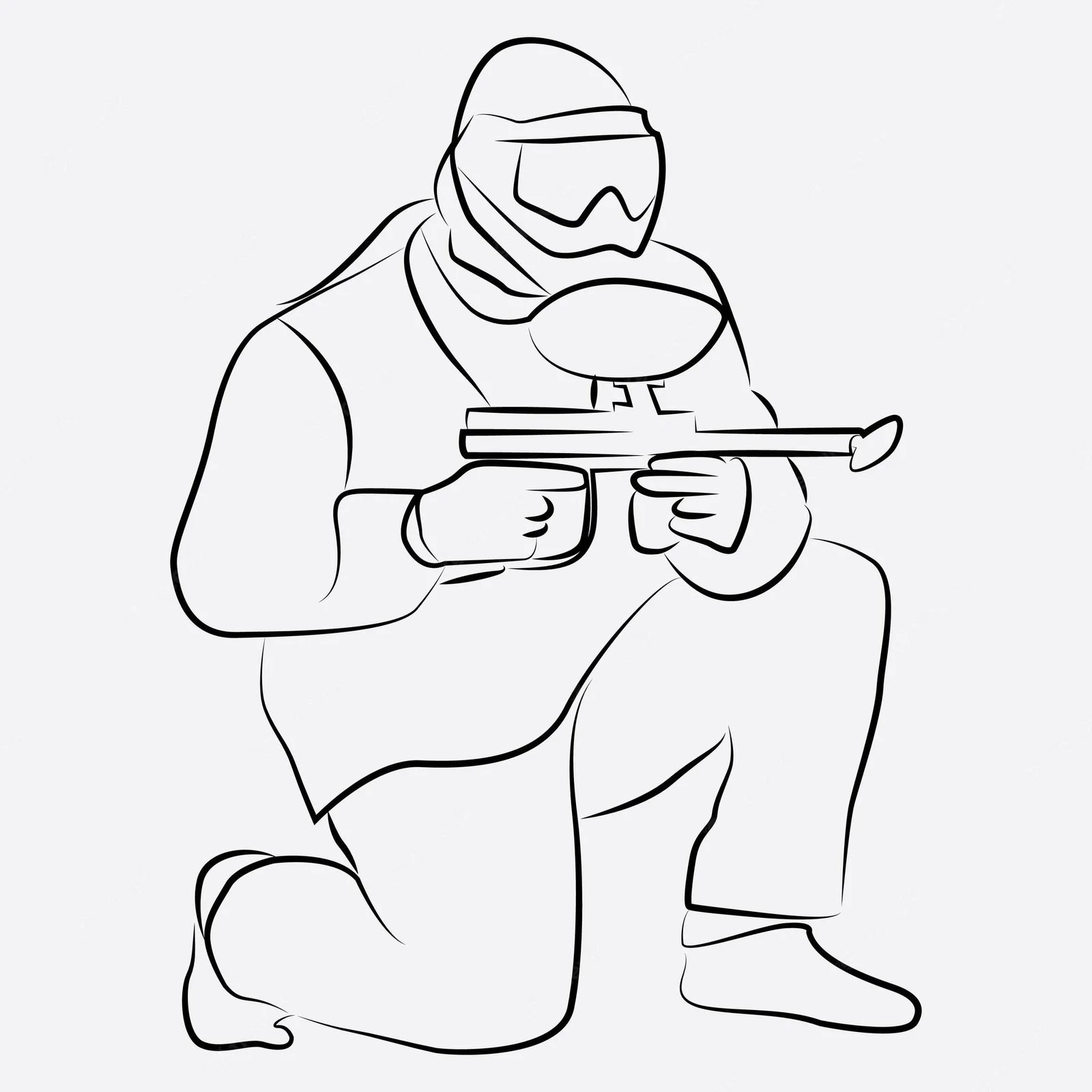 Desenhos de Paintball Para Colorir 19