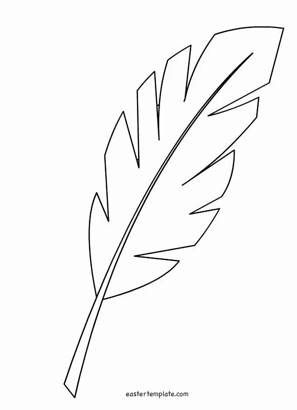 Desenhos de Folha de Palmeira Para Colorir 14
