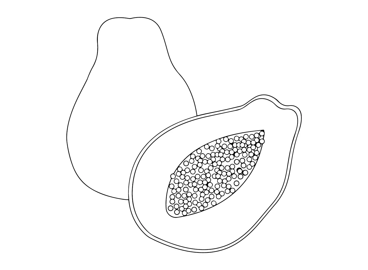 Papaya Coloring Pages 15