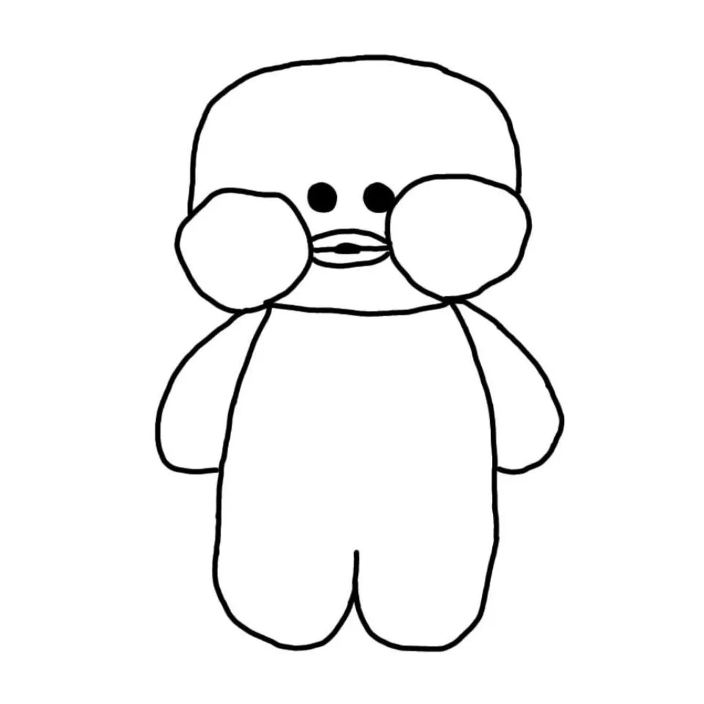 Pato De Papel Para Colorir 19