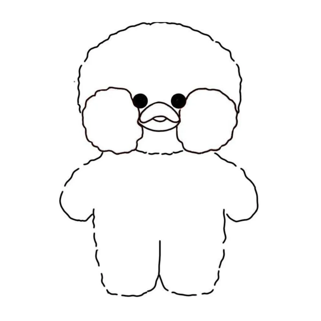 Pato De Papel Para Colorir 23