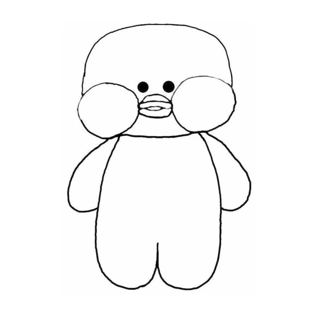 Pato De Papel Para Colorir 24