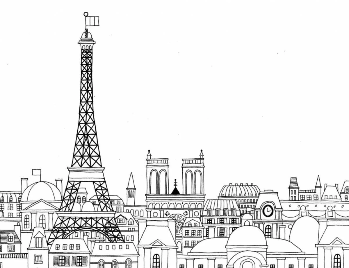 Paris Ausmalbilder 76