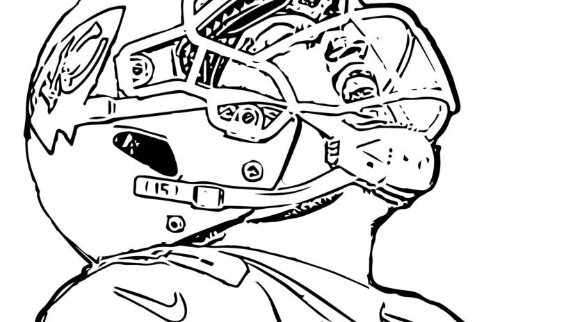 Desenhos de Patrick Mahomes Para Colorir 3