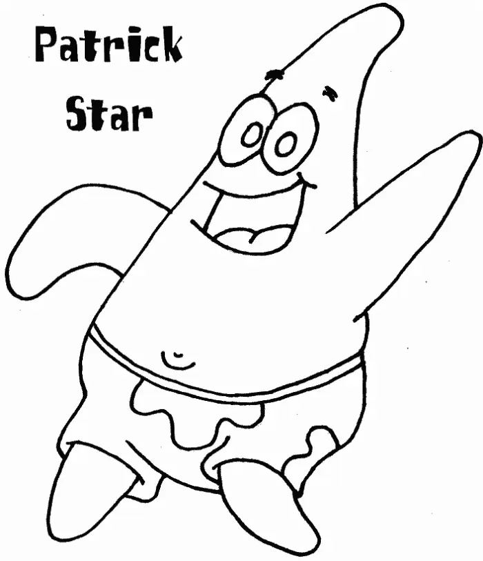 Patrick Star Coloring Pages 16