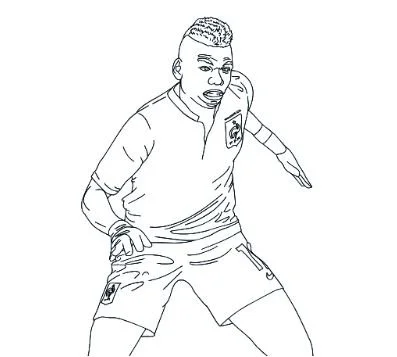 Paul Pogba Para Colorear 10
