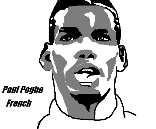 Paul Pogba Para Colorear 7