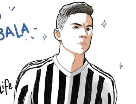 Desenhos de Paulo Dybala Para Colorir 4