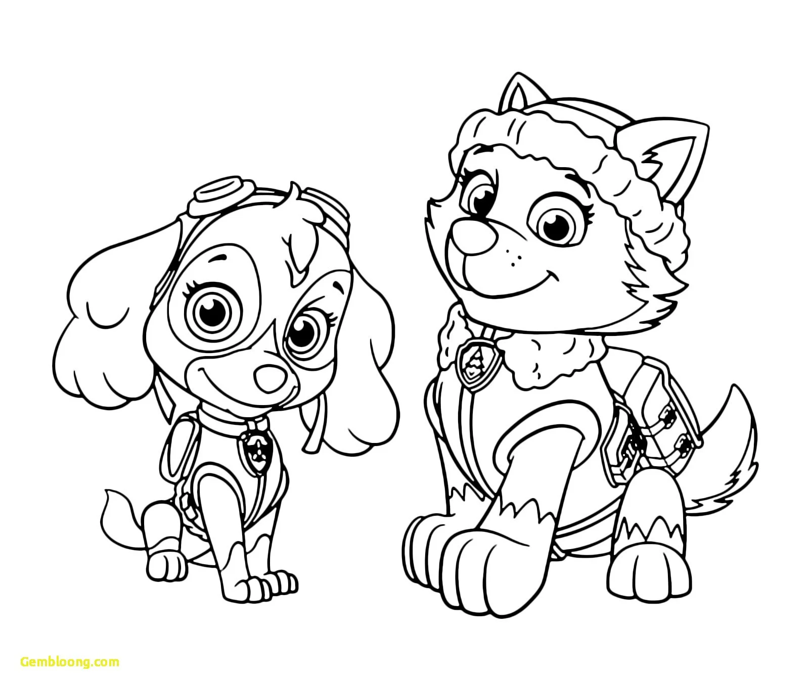 Paw Patrol Weihnachts-Ausmalbilder 14