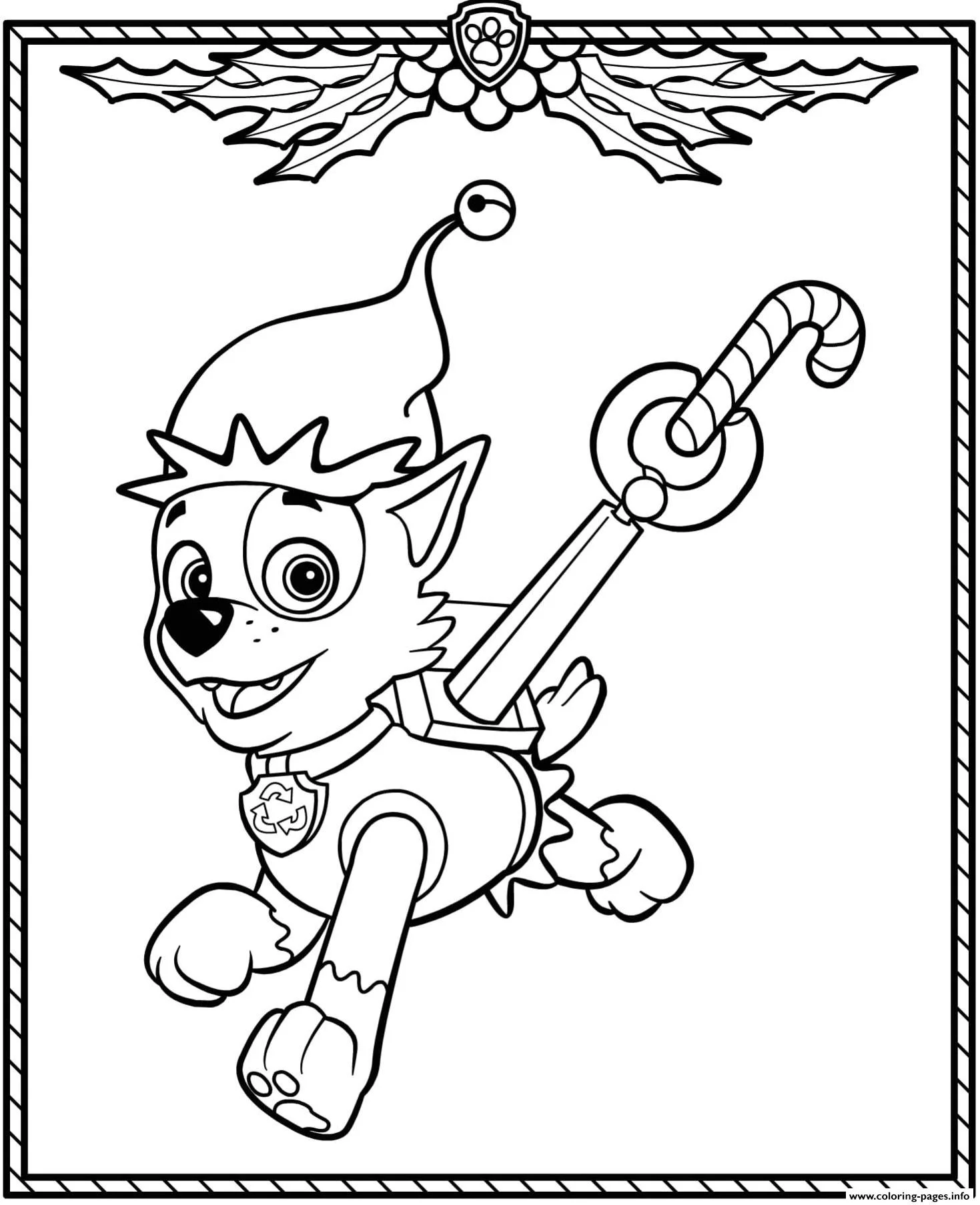 Paw Patrol Weihnachts-Ausmalbilder 15