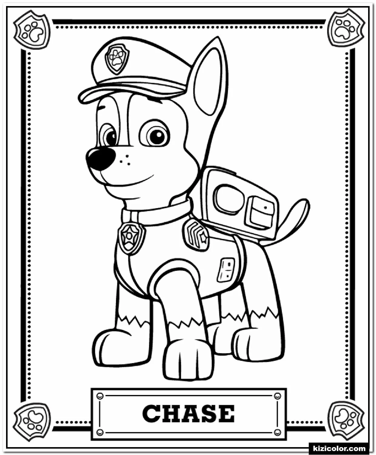 Paw Patrol Weihnachts-Ausmalbilder 26
