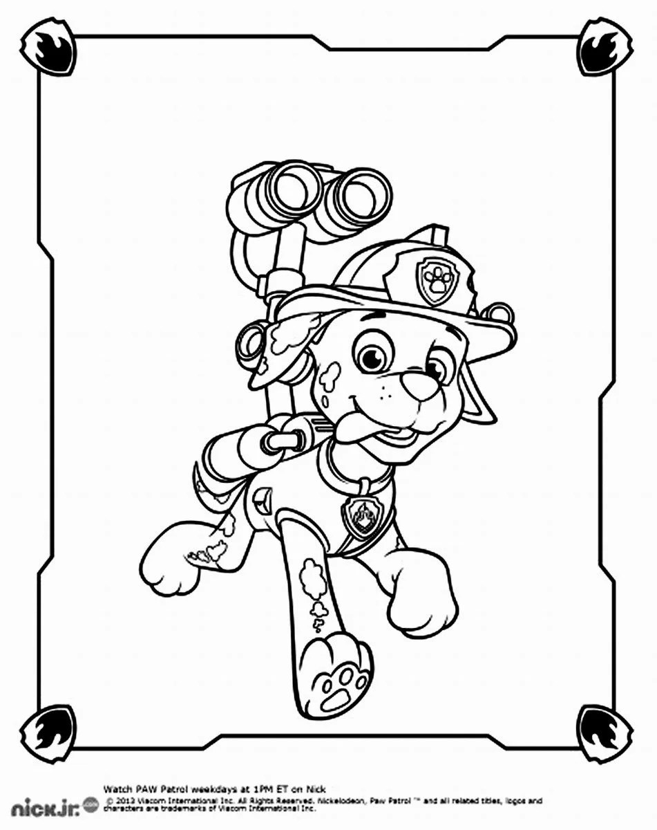 Paw Patrol Coloring Pages 18