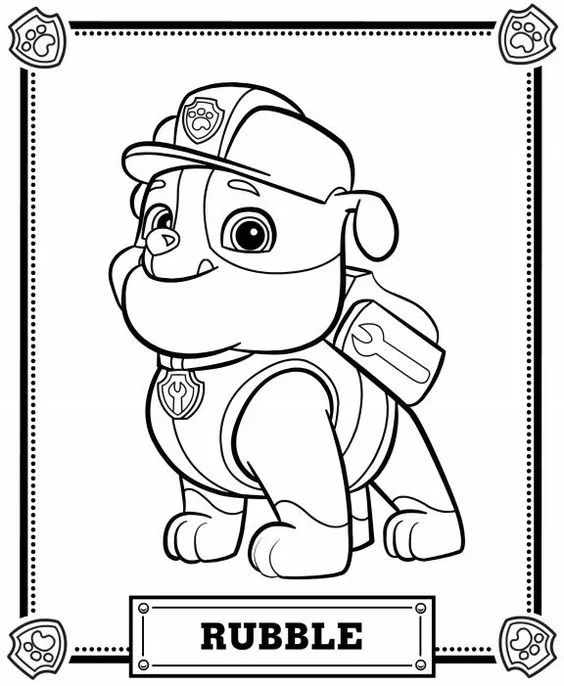 Paw Patrol Coloring Pages 4