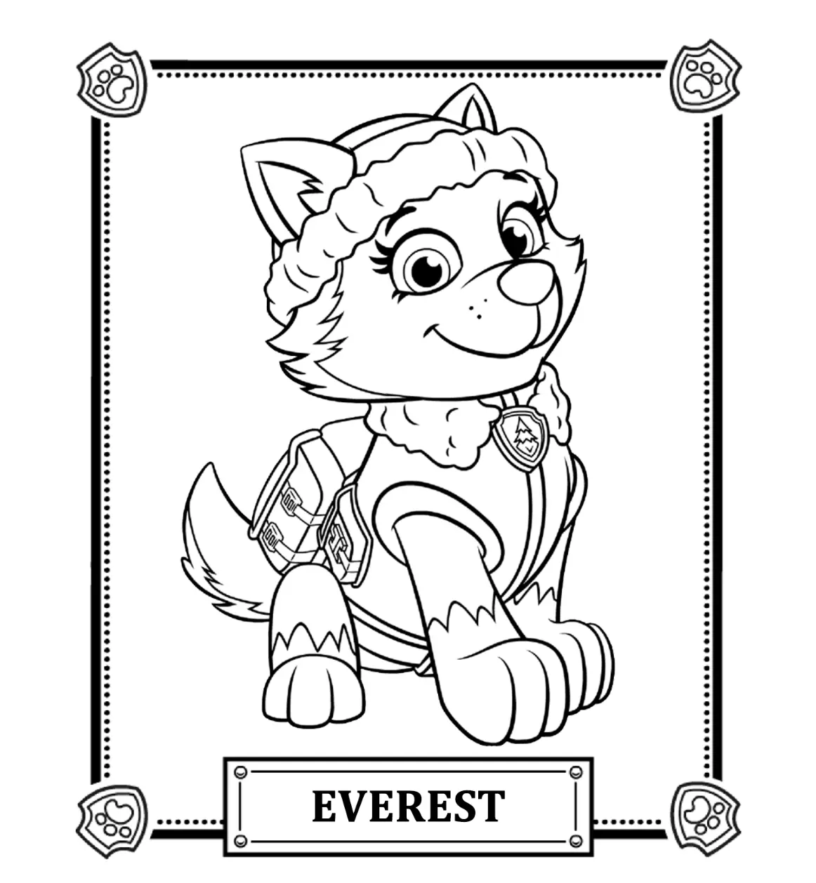 Paw Patrol Coloring Pages 46
