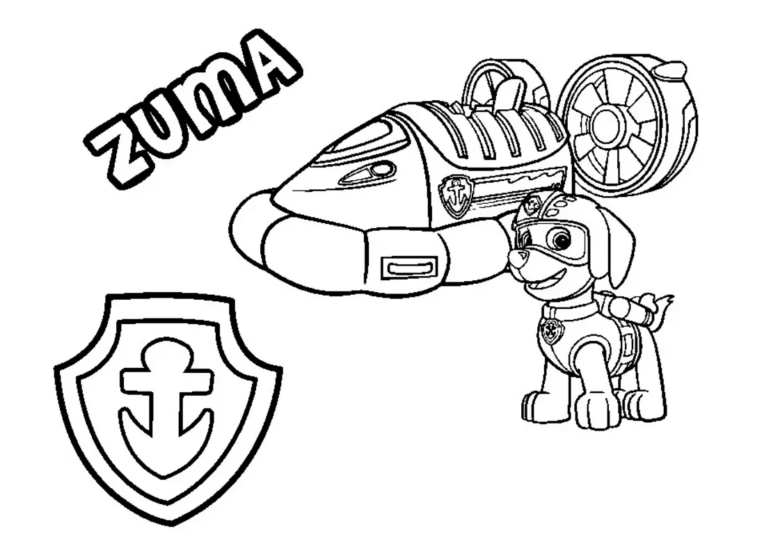 Paw Patrol Para Colorear