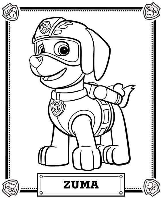 Paw Patrol Coloring Pages 8