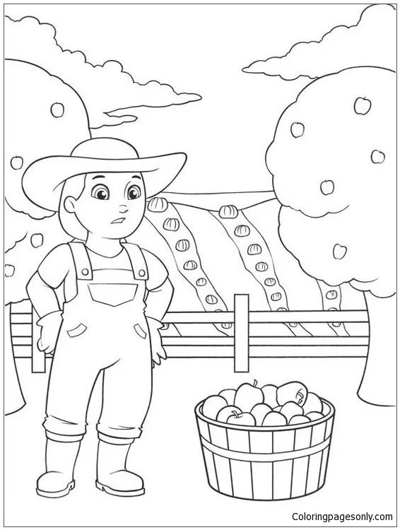 Paw Patrol Farmer Yumi Coloring Pages 3