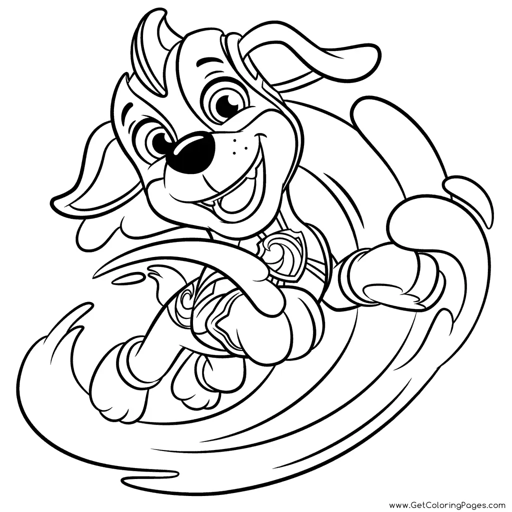 Paw Patrol Mighty Pups Coloring Pages 13