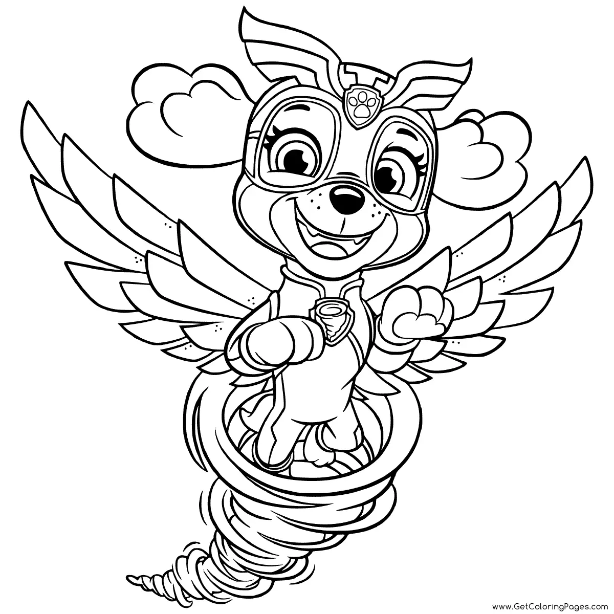 Paw Patrol Mighty Pups Coloring Pages 15