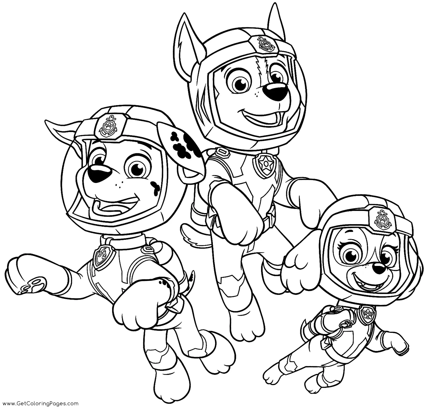 Paw Patrol Mighty Pups Coloring Pages 20