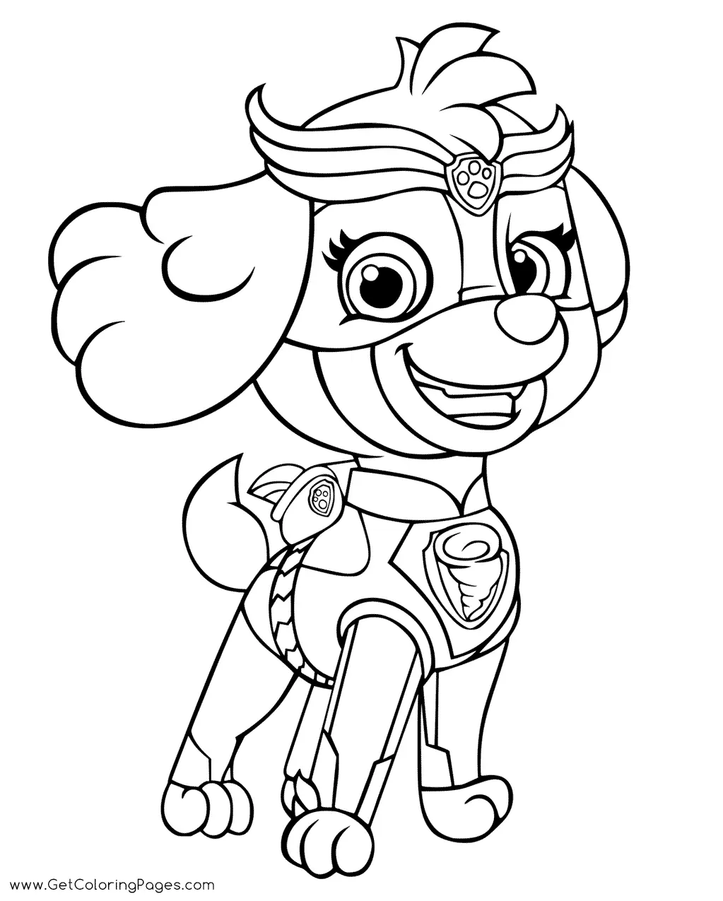 Paw Patrol Mighty Pups Coloring Pages 21