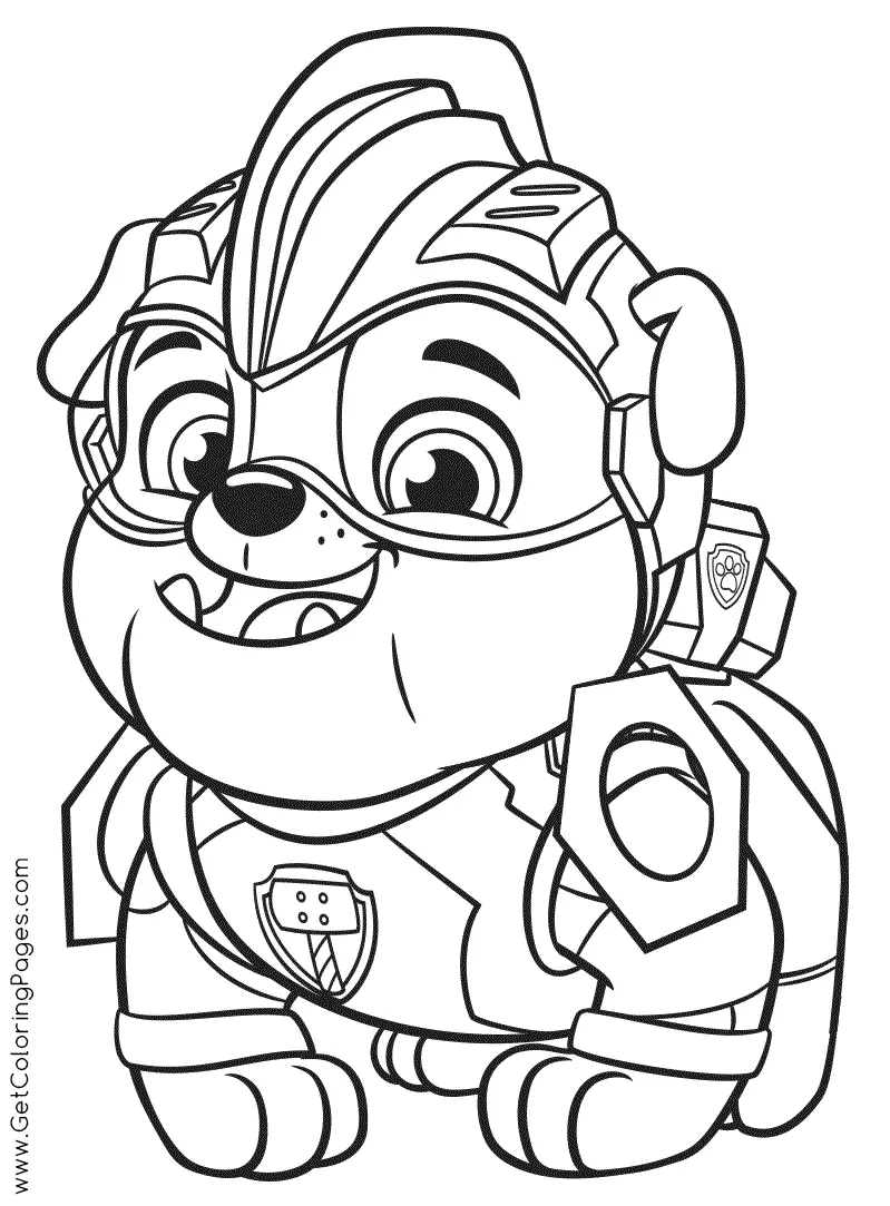 Paw Patrol Mighty Pups Coloring Pages 24