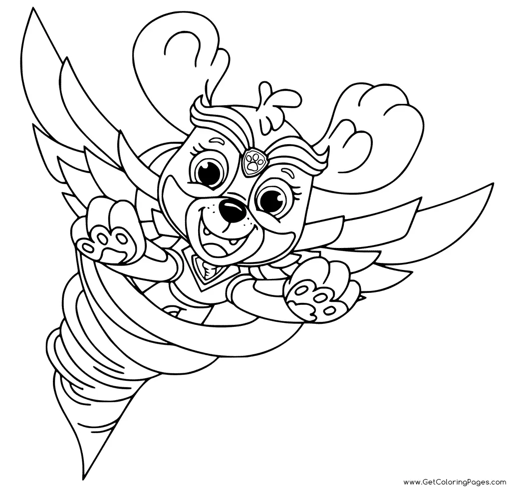Paw Patrol Mighty Pups Coloring Pages 30