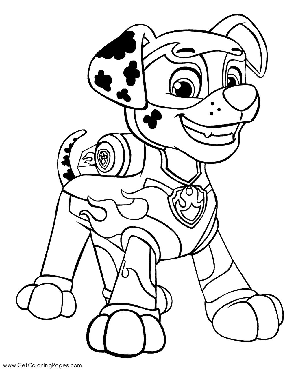 Paw Patrol Mighty Pups Coloring Pages 35