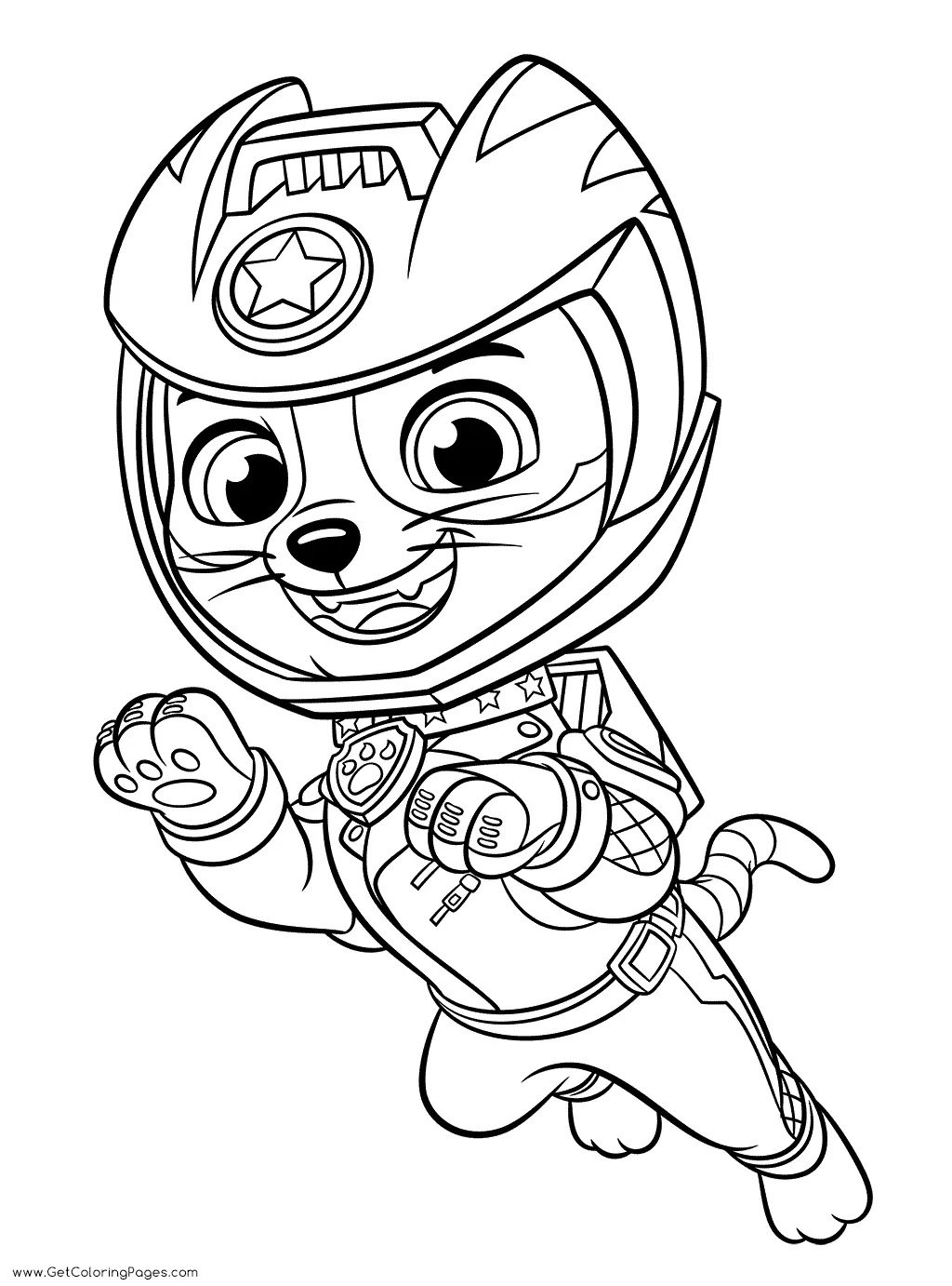 Paw Patrol Mighty Pups Coloring Pages 5
