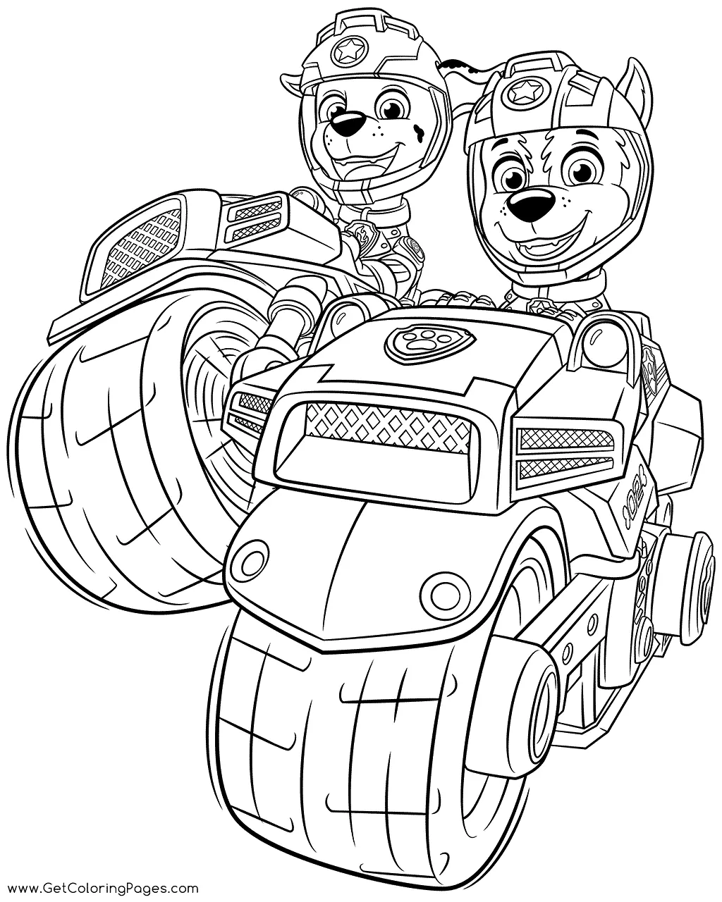 Paw Patrol Mighty Pups Coloring Pages 7