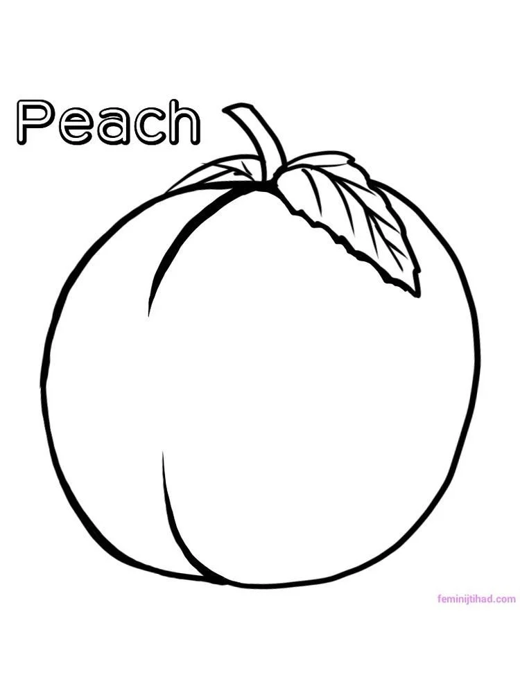 Pfirsich Ausmalbilder 14