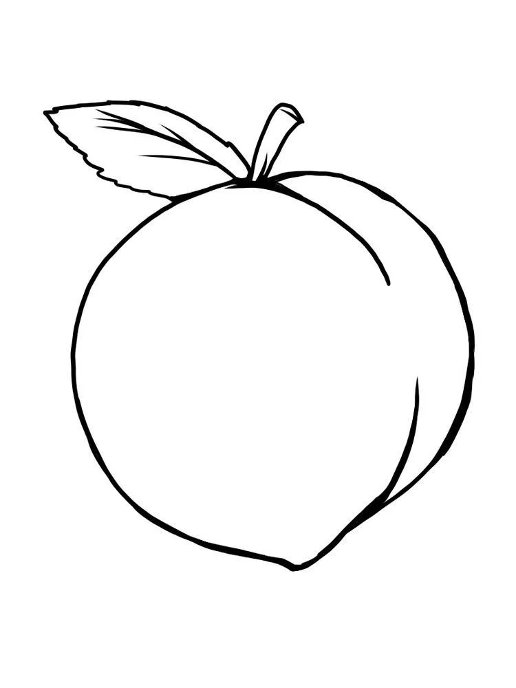 Pfirsich Ausmalbilder 8