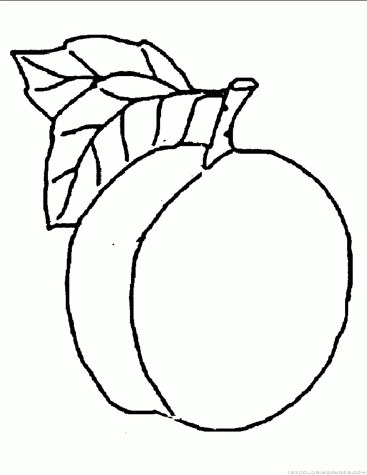 Pfirsich Ausmalbilder 9