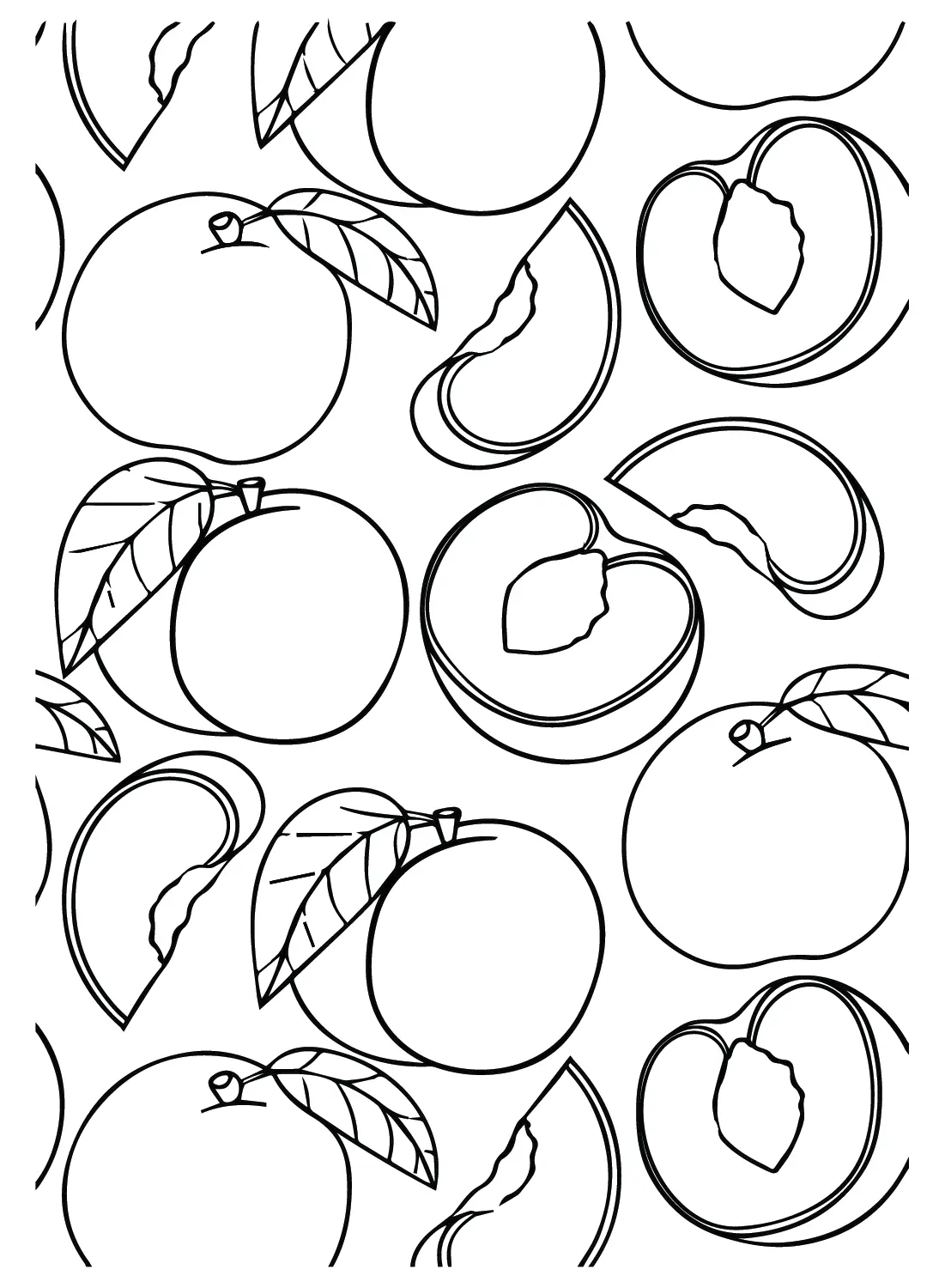 Peaches Coloring Pages 2