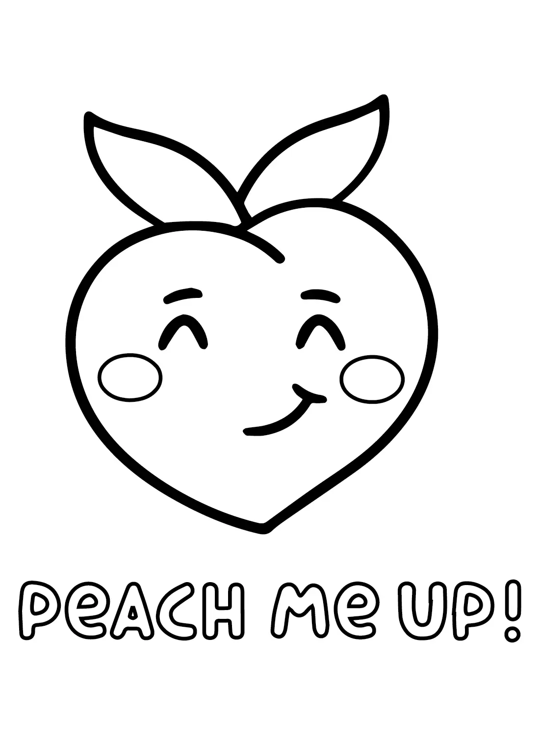 Peaches Coloring Pages 9