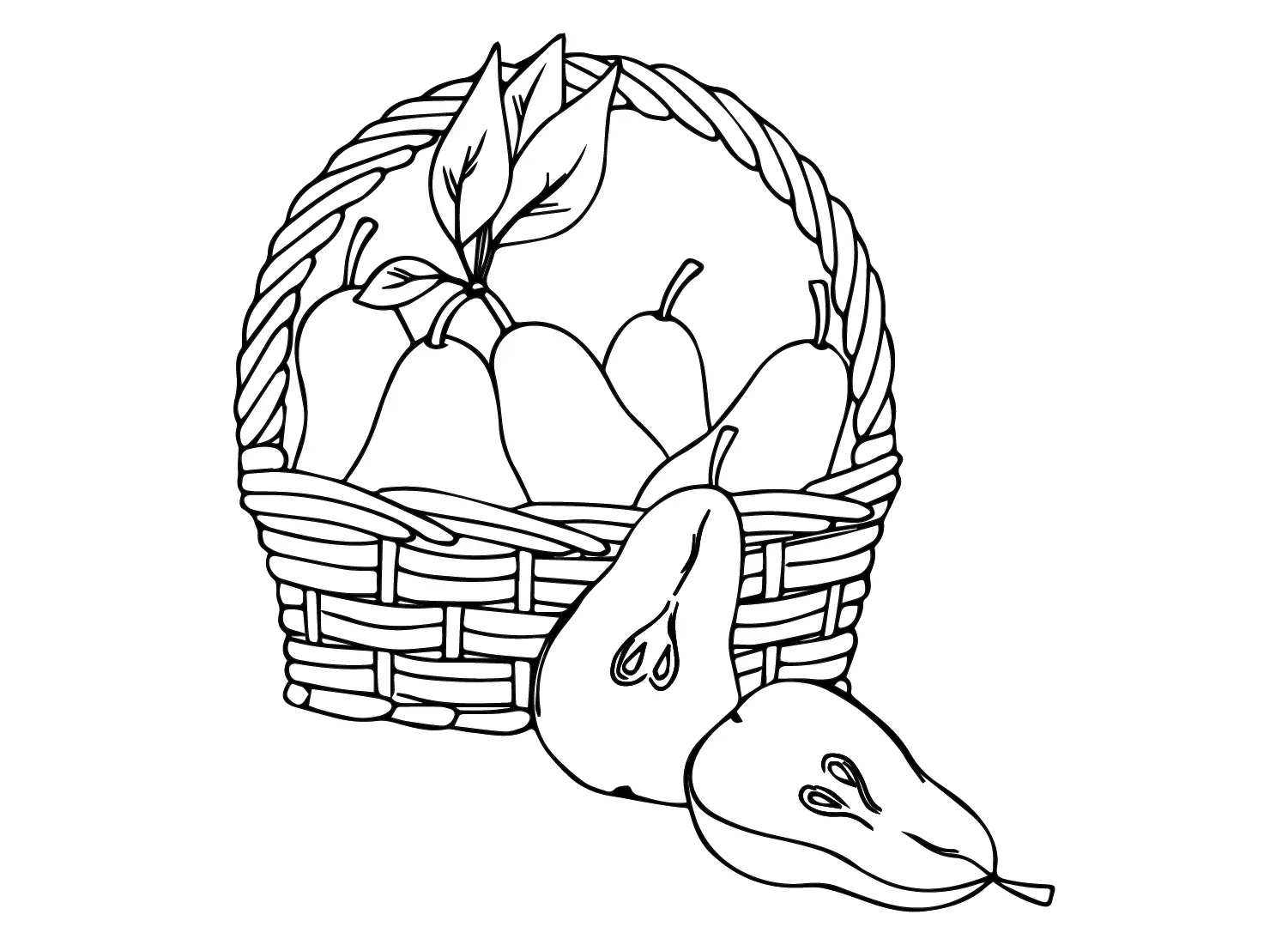 Desenhos de Peras Para Colorir 32