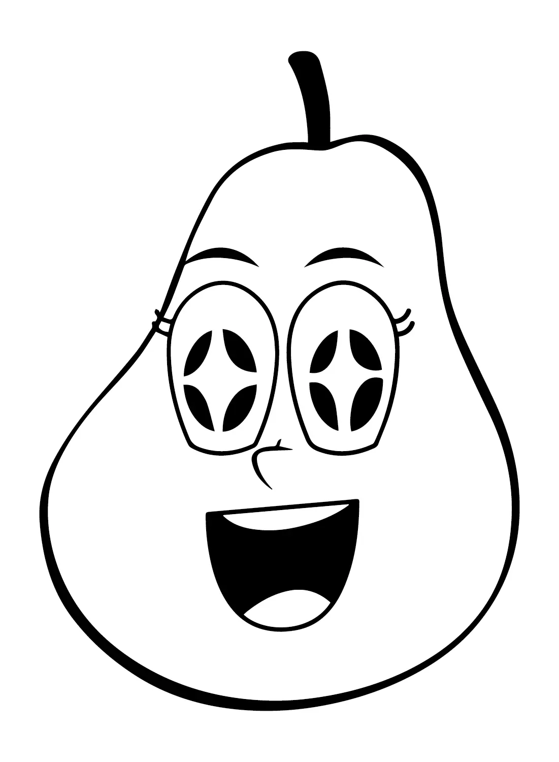 Desenhos de Peras Para Colorir 4
