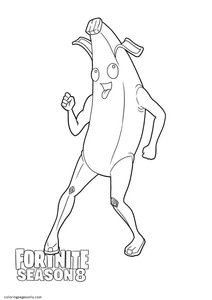 Peely Coloring Pages 15
