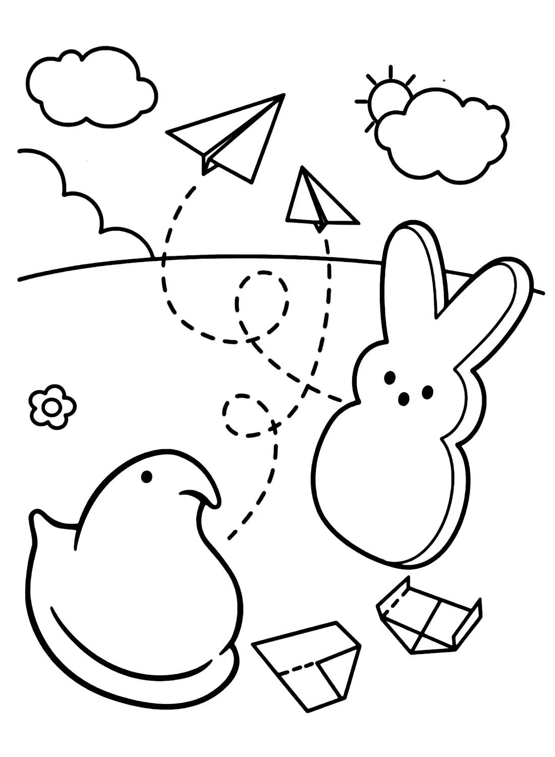 Peeps Coloring Pages