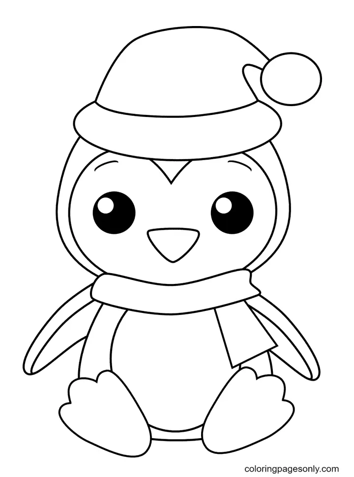 Penguin Coloring Pages 1