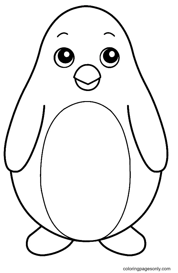 Penguin Coloring Pages 14