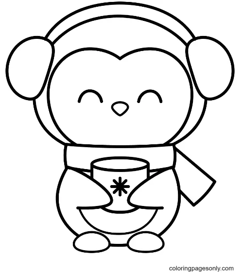 Penguin Coloring Pages 17