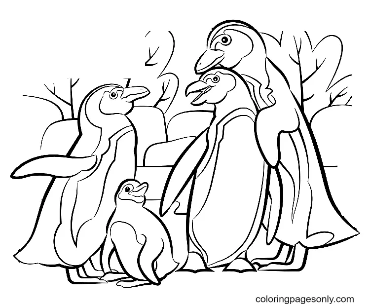 Penguin Coloring Pages 20