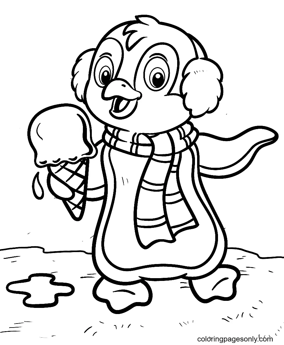 Penguin Coloring Pages 22