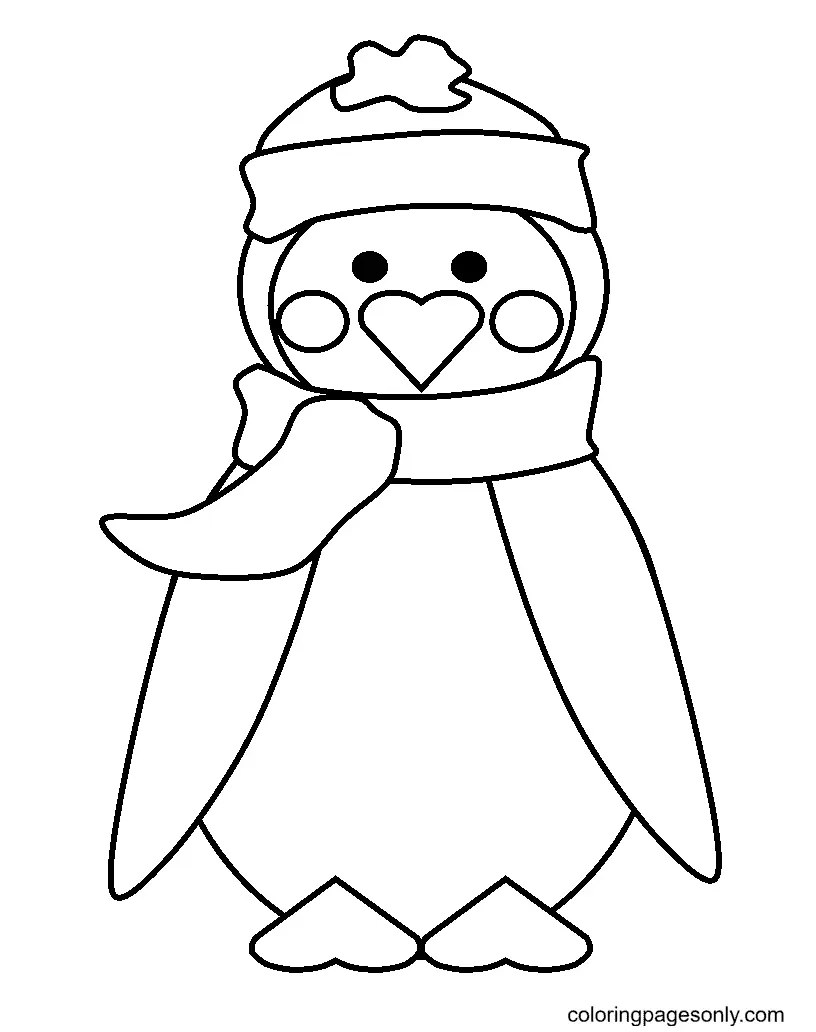 Penguin Coloring Pages 27