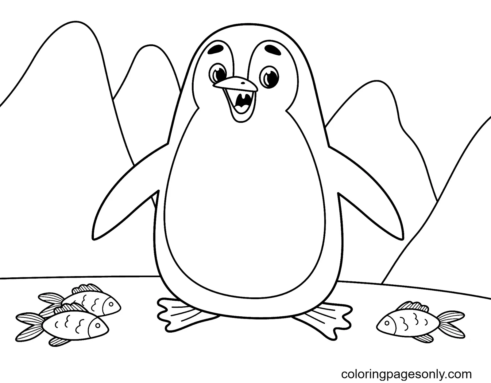 Penguin Coloring Pages 41