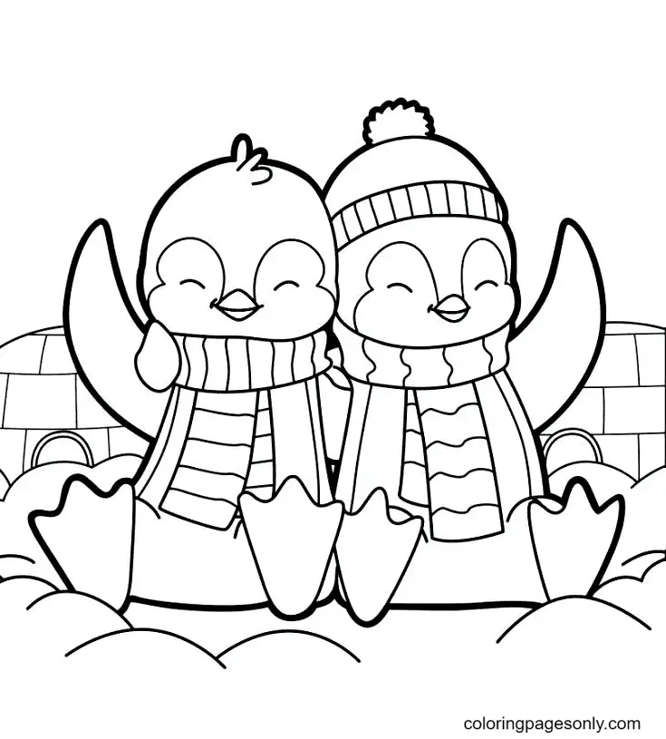 Penguin Coloring Pages 44