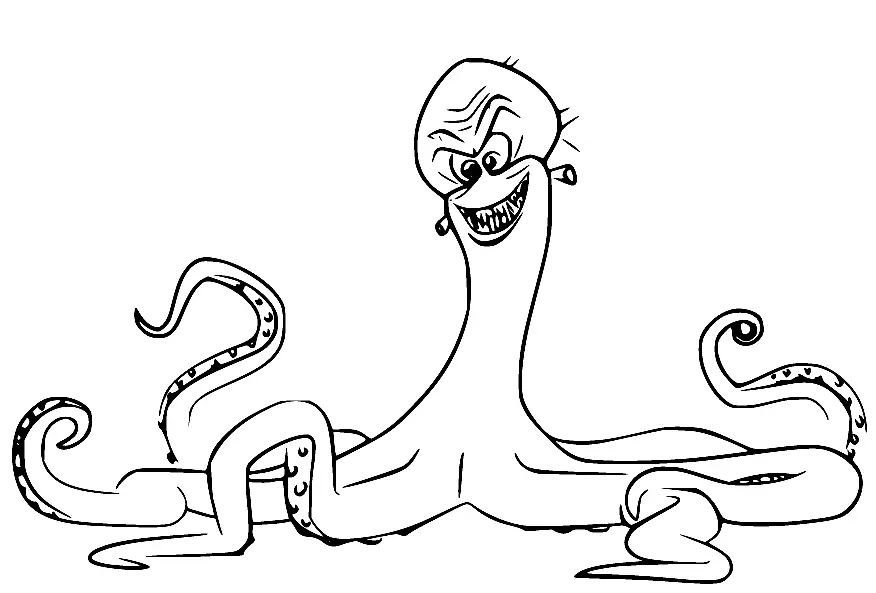 Penguins of Madagascar Coloring Pages 1