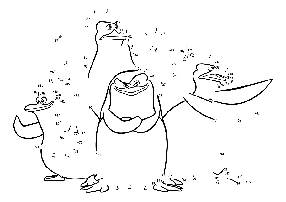 Penguins of Madagascar Coloring Pages 12
