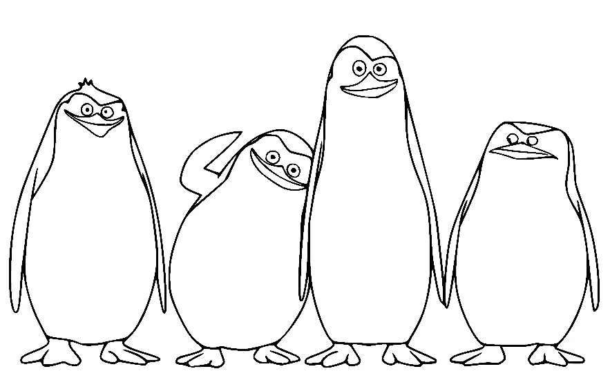 Penguins of Madagascar Coloring Pages 19